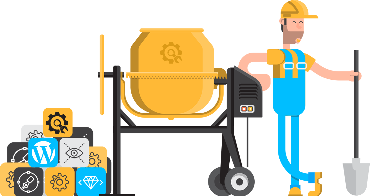 Construction worker illustration